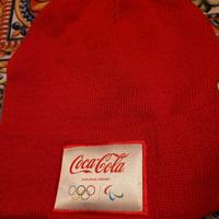 cappello in lana coca-cola in edizione olimpiade