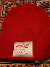 cappello in lana coca-cola in edizione olimpiade