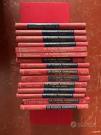 Lotto 15 libri vintage tela rossa per arredamento.