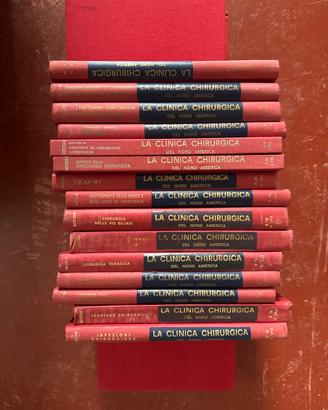 Lotto 15 libri vintage tela rossa per arredamento.