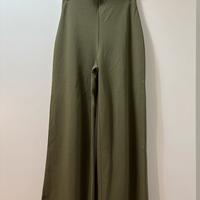 Pantaloni a palazzo verde militare scuro