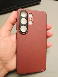 Cover Samsung S26 Ultra Rossa effetto pelle 