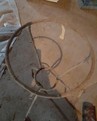 Porta vaso ferro battuto antico