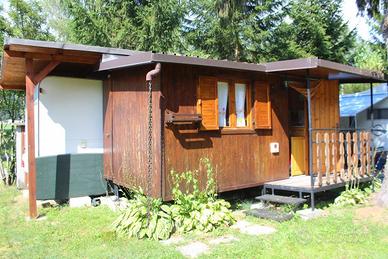 Roulotte con Preingresso in legno