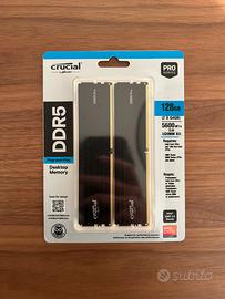 Crucial Pro RAM 128GB Kit (2x64GB) DDR5 5600MHz
