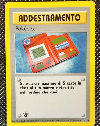 Pokémon - Pokédex 87/102 Set Base ITA 1° ed