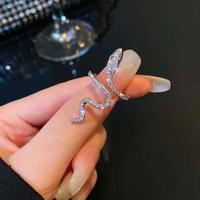 anello con serpente brillantini