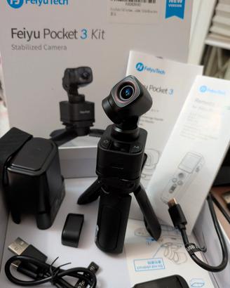 Videocamera Feiyu Pocket 3 Kit completo 