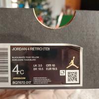 scarpe Jordan 4 BQ7670017 MISURA 19.5 