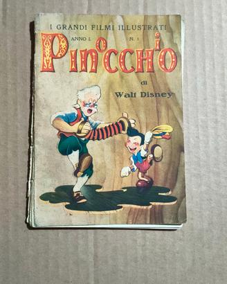 Libro antico Walt Disney Film Illustrati Pinocchio
