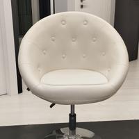 POLTRONCINA IN ECOPELLE PANNA