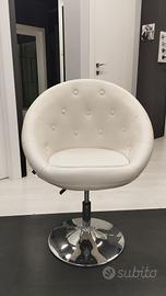 POLTRONCINA IN ECOPELLE PANNA