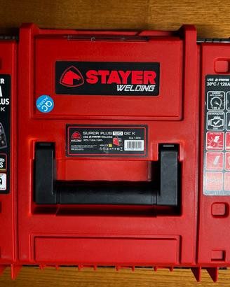 Saldatrice STAYER SUPER PLUS 120 GE K + accessori