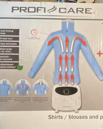 Profi Care Stira camice e pantaloni a vapore.