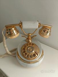 Telefono Vintage d'epoca  Ricci Paolo onice e Oro 