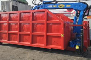 Cassone scarrabile con gru ragno