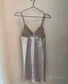 Sottoveste Intimissimi Seta e Pizzo Avorio