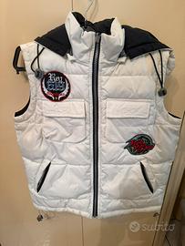 Piumino gilet smanicato bianco john cena