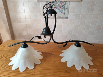 lampadario arte povera 