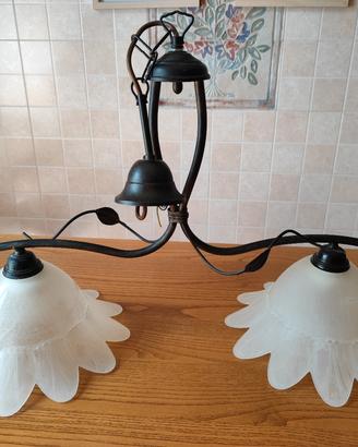 lampadario arte povera 