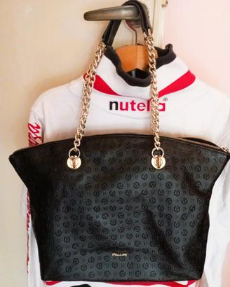 Borsa POLLINI Heritage Shopping Bag Nera