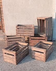 Cassette di legno vintage 
