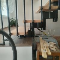 Scala 12 gradini completa ferro legno 