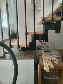 Scala 12 gradini completa ferro legno 