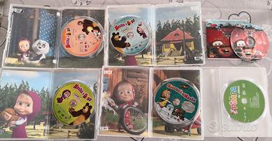 6 dvd , 4 di Masha e Orso, 1 di Cars e 1 di Pimpa