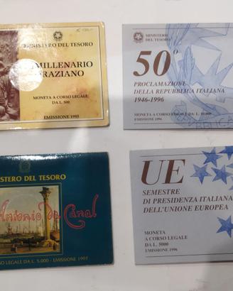 Monete italiane da collezione.