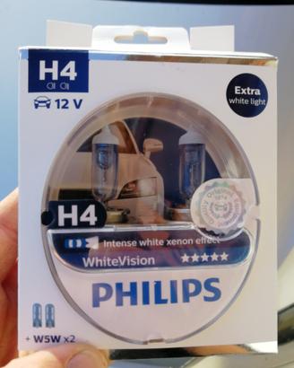 Lampadine h4 philips white vision