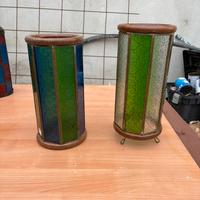 Lampade etniche blu e verdi