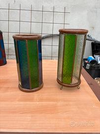 Lampade etniche blu e verdi