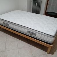 LETTO CON MATERASSO 1 PIAZZA E MEZZA