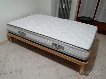 LETTO CON MATERASSO 1 PIAZZA E MEZZA