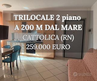Trilocale a pochi passi dal mare
