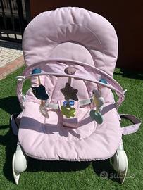Sdraietta Chicco rosa con archetto giochi