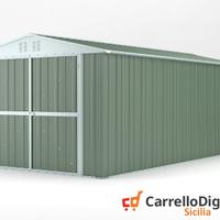 Box garage auto in Acciaio 327x611 19mq verde