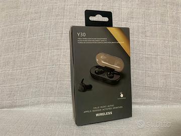 Auricolari Cuffie Bluetooth Twinrova Y30, NERO