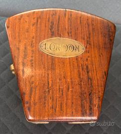 Scatola legno nautica antica marina sestante otton