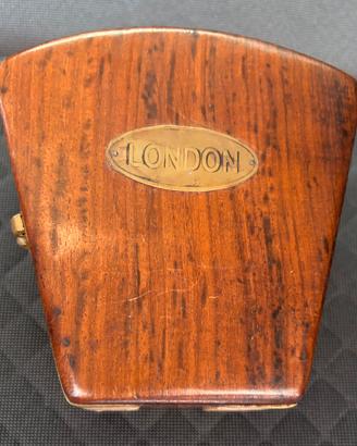 Scatola legno nautica antica marina sestante otton