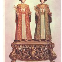 Cartolina religiosa.24 - Santi Medici