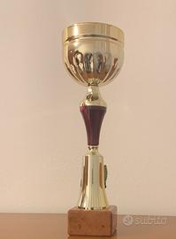 Coppa premio altezza 31.5 cm base in marmo
