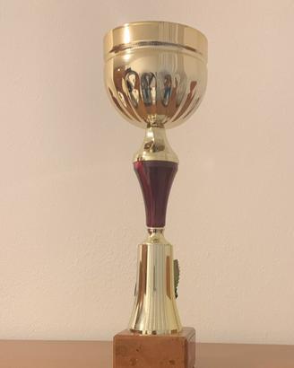 Coppa premio altezza 31.5 cm base in marmo