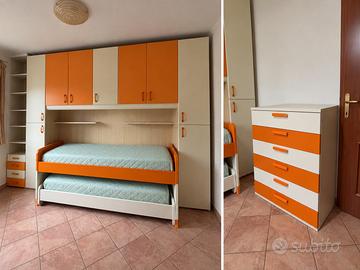 Cameretta arancione e panna