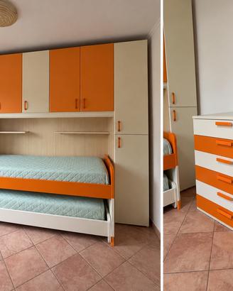 Cameretta arancione e panna