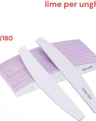 Set lime unghie per unghie
