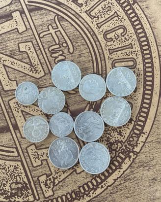 Lotto 11 Monete Argento 500 Lire Caravelle