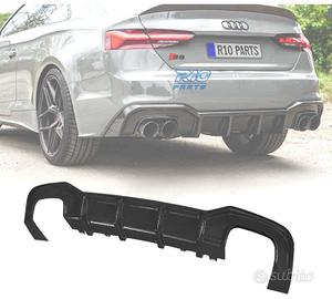 DIFFUSORE AUDI A5 S LINE 21- LOOK S5 NERO LUCIDO