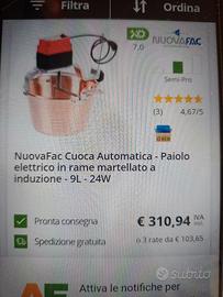 paiolo  con mescolatore